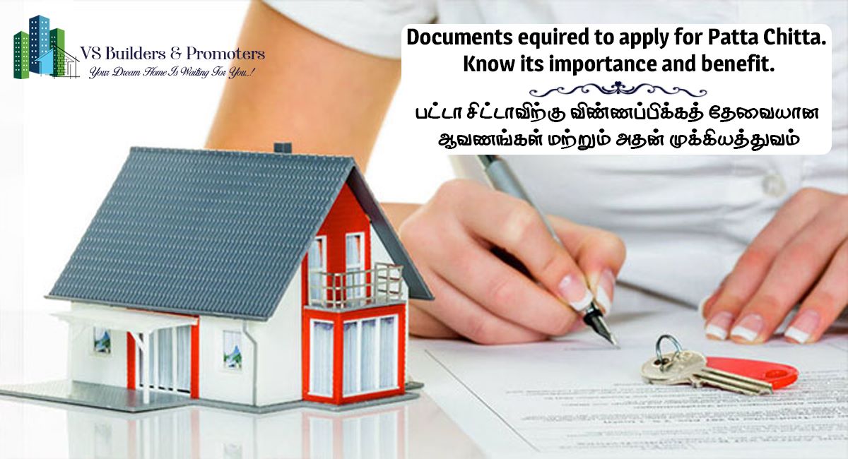 Documents required to apply for Patta Chitta.