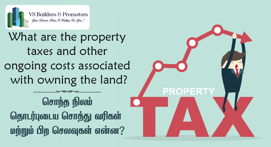 What are the property taxes and ongoing costs of owning the land?