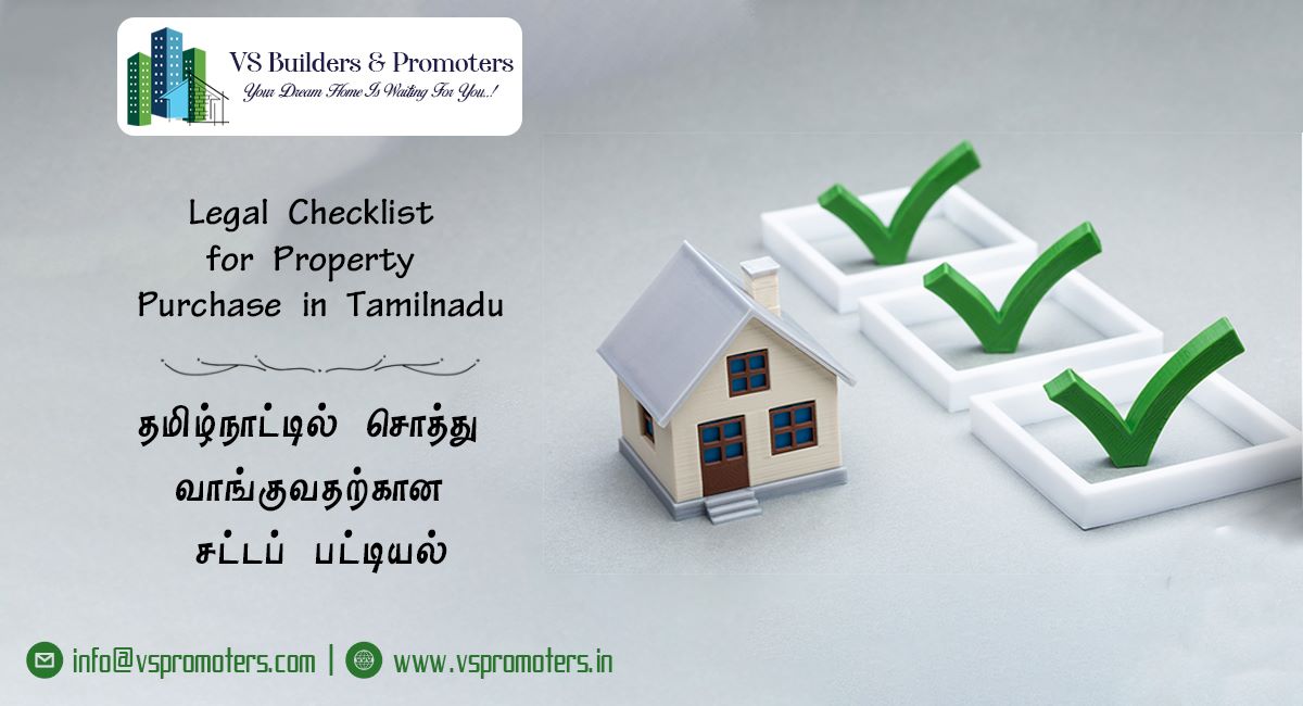 Legal Checklist for Property Purchase in Tamil Nadu.