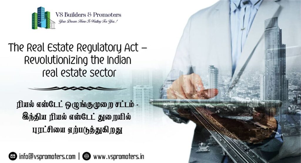 The RERA – Revolutionizing the Indian real estate sector.