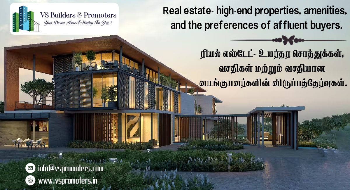 Real estate high-end properties of affluent buyers.