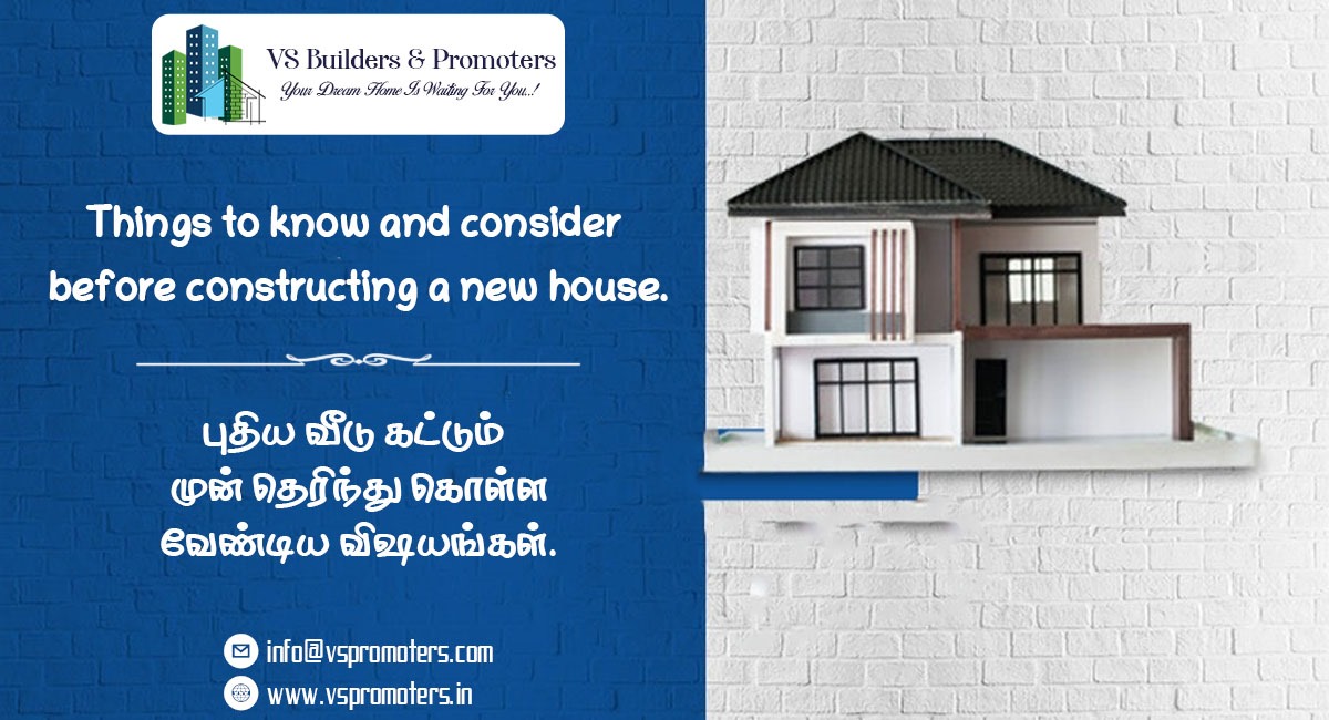 Things to know and consider before constructing a new house.