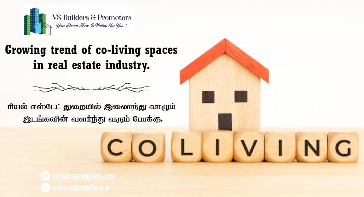Growing trend of co-living space in the real estate industry.